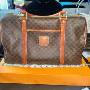 Celine Brown and Tan Duffel Bag
